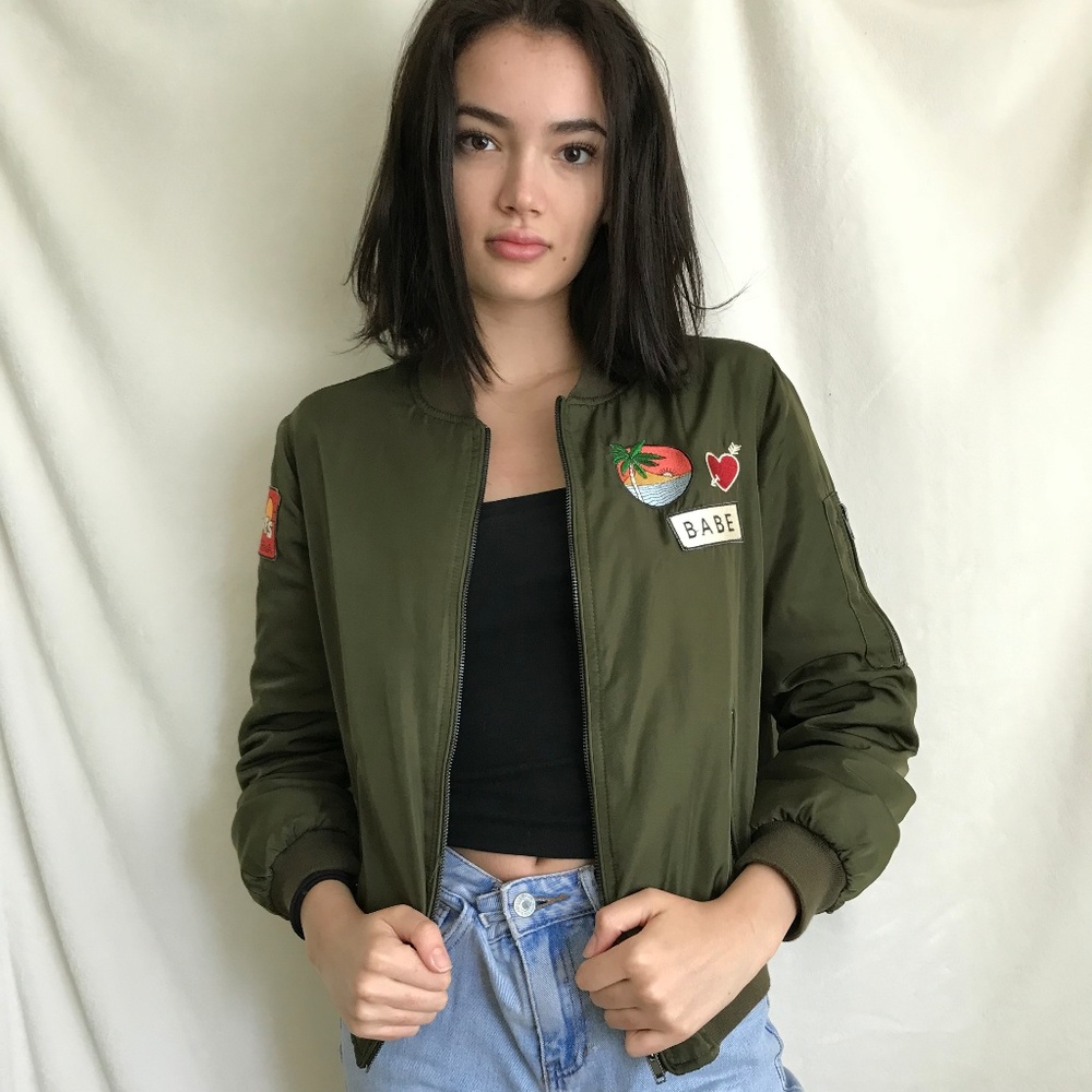 Green Bomber Jacket